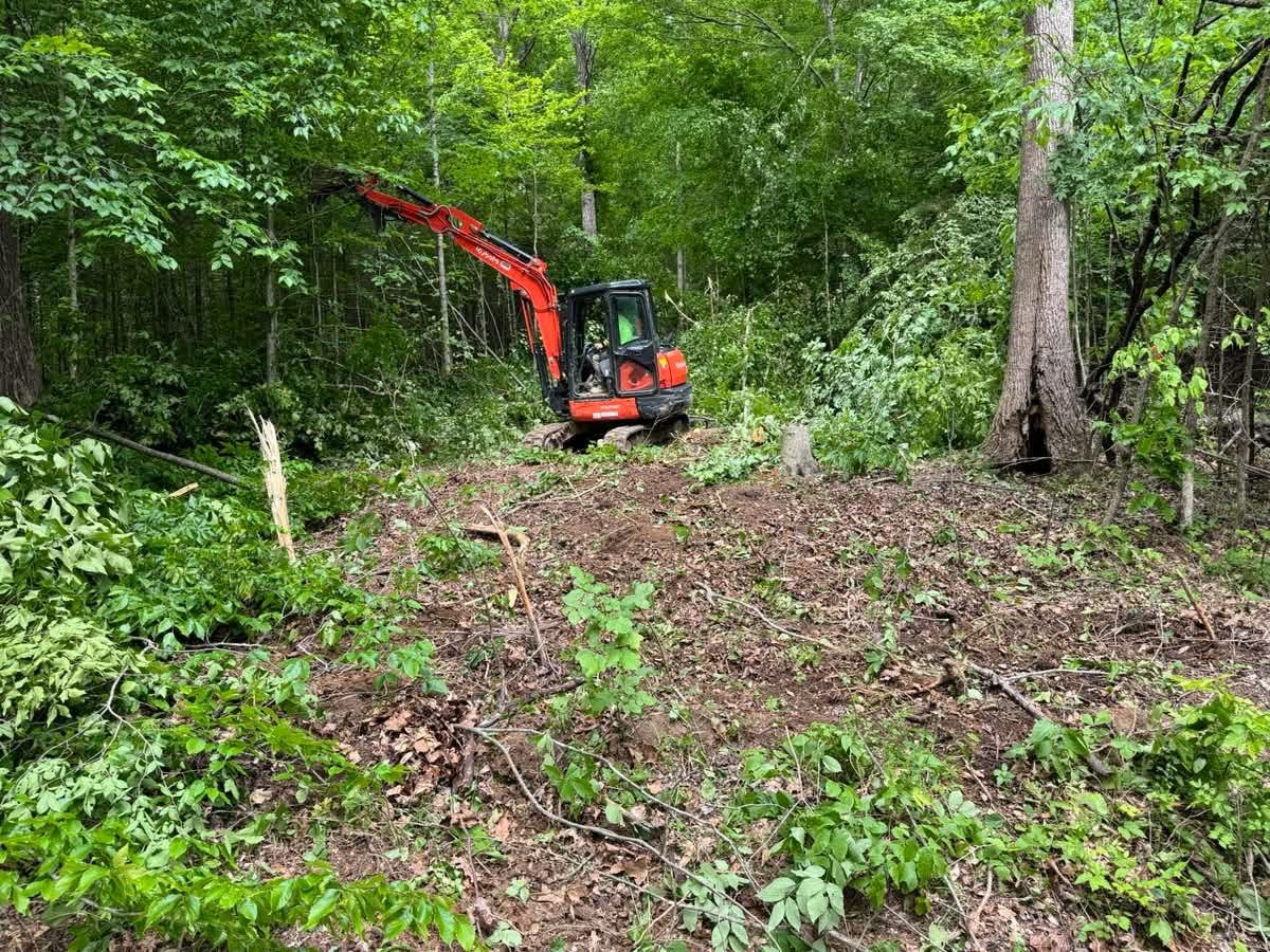 Land clearing project near Clarksville, TN