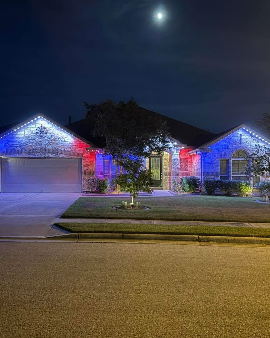 Outdoor lighting detail — Forging Freedom Outdoors
